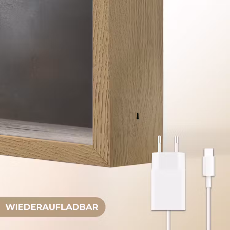 Takken - Vaas - Bolletjes - Wit Light Box met batterij (Wandlamp) middel -USP_websiteoplaadbaarDE