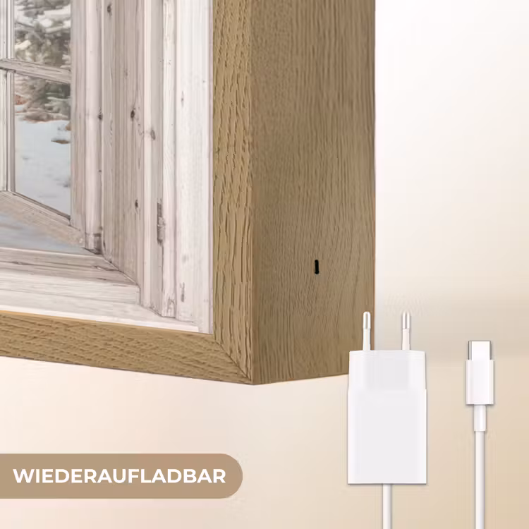Auto - Rood - Cadeaus - Winter - Kerst - Doorkijk - Wit Light Box met batterij (Wandlamp) middel -USP_websiteoplaadbaarDE