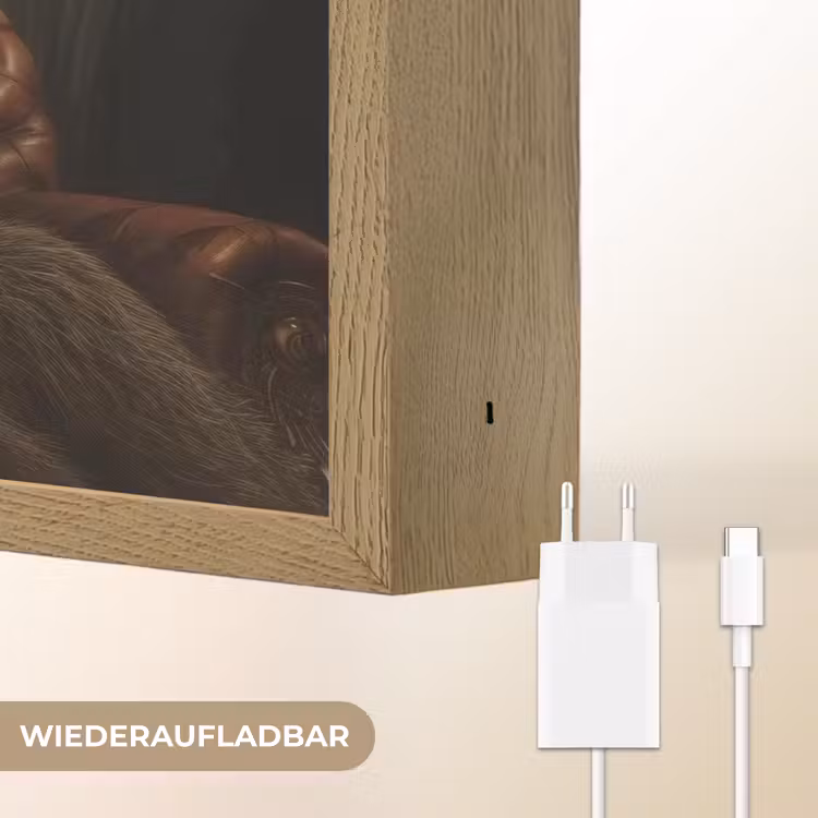 Beer - Bruin - Pak - Hoed Light Box met batterij (Wandlamp) middel -USP_websiteoplaadbaarDE