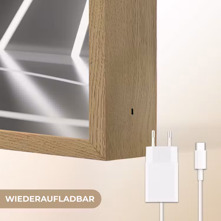 Basketbal - Basketbalveld - Lichtlijnen Light Box met batterij (Wandlamp) middel -USP_websiteoplaadbaarDE