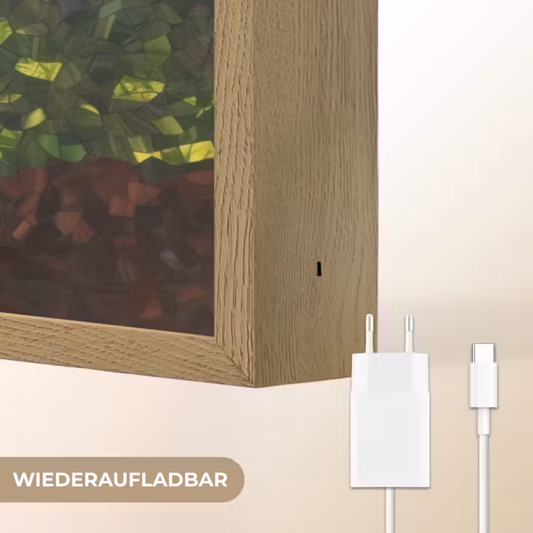 Boom - Seizoenen - Mozaïek - Bergen Light Box met batterij (Wandlamp) middel -USP_websiteoplaadbaarDE