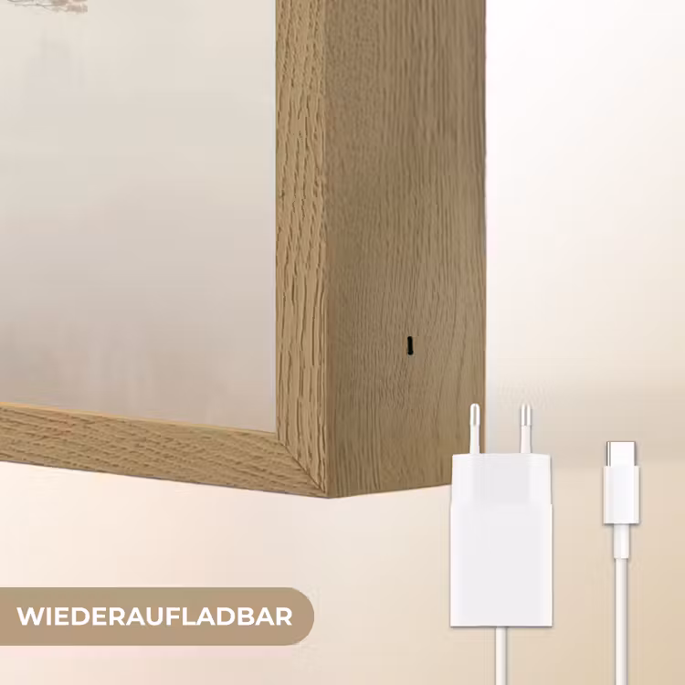 Boom - Oosterse stijl - Landschap Light Box met batterij (Wandlamp) middel -USP_websiteoplaadbaarDE