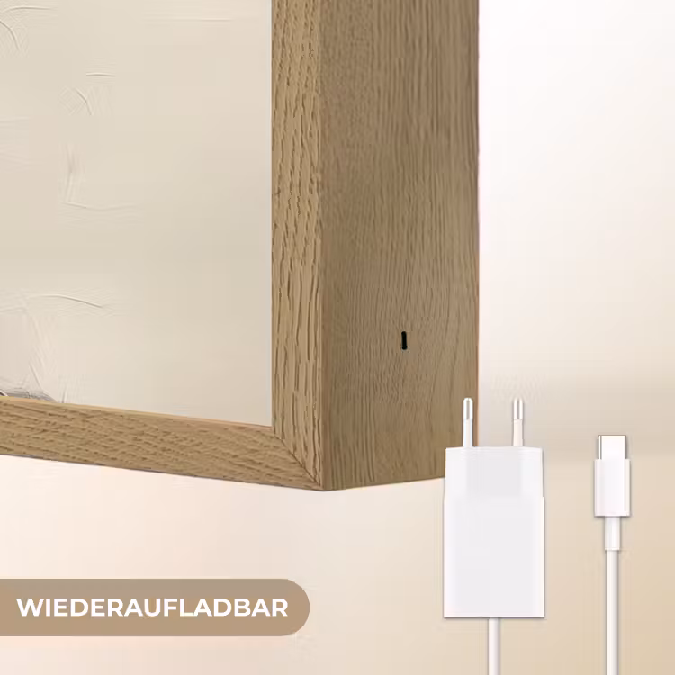 Boom - Zon - Modern - Landschap Light Box met batterij (Wandlamp) middel -USP_websiteoplaadbaarDE