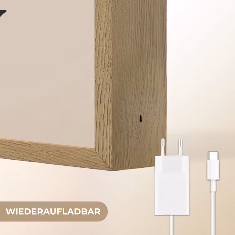 Beige - Winter - Quote - Cozy Light Box met batterij (Wandlamp) middel -USP_websiteoplaadbaarDE