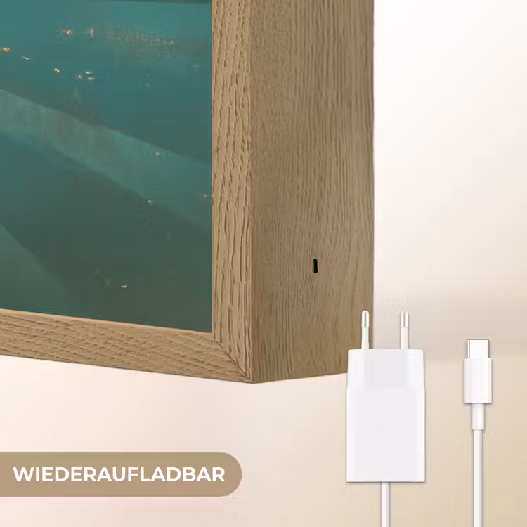 Bierglas - Schuim - Retro - Groen Light Box met batterij (Wandlamp) middel -USP_websiteoplaadbaarDE