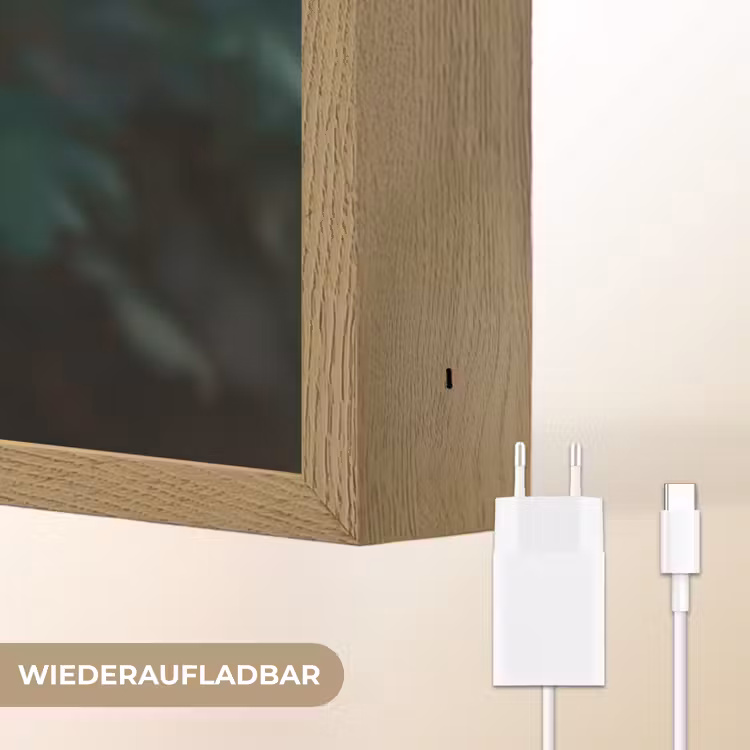 Blad - Chrysant - Roze - Schaduw Light Box met batterij (Wandlamp) middel -USP_websiteoplaadbaarDE