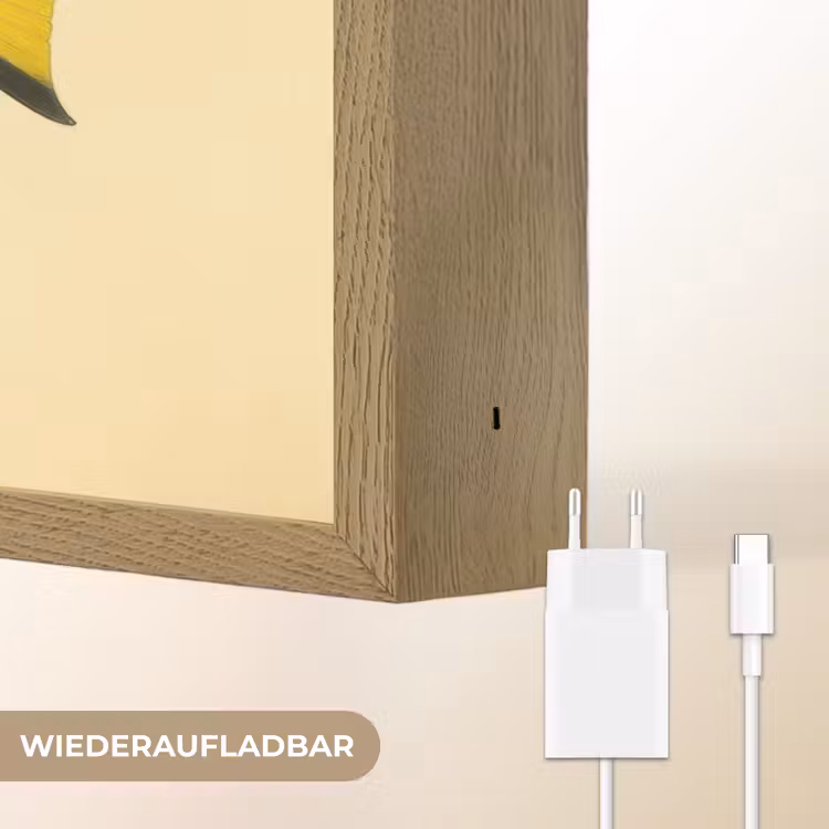 Blauw - Dory - Vis - Staartvin Light Box met batterij (Wandlamp) middel -USP_websiteoplaadbaarDE