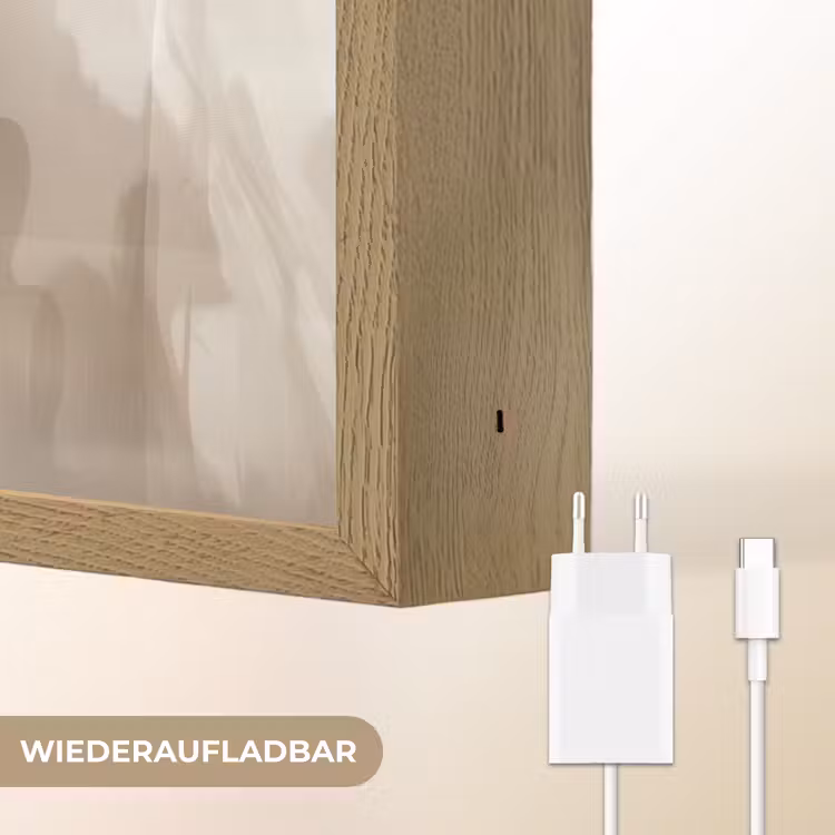 Bloem - Beige - Verf - Schaduw Light Box met batterij (Wandlamp) middel -USP_websiteoplaadbaarDE