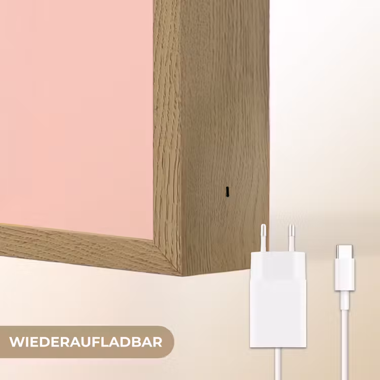 Bloemen - Lint - Kaartje Light Box met batterij (Wandlamp) middel -USP_websiteoplaadbaarDE