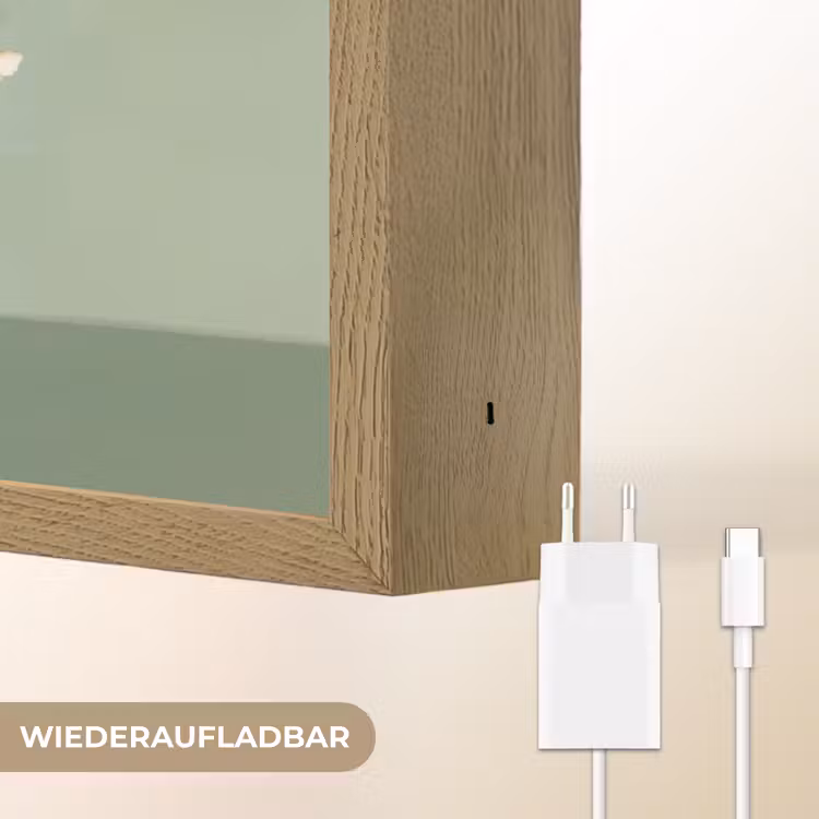 Bloemen - Vaas - Kaartje Light Box met batterij (Wandlamp) middel -USP_websiteoplaadbaarDE