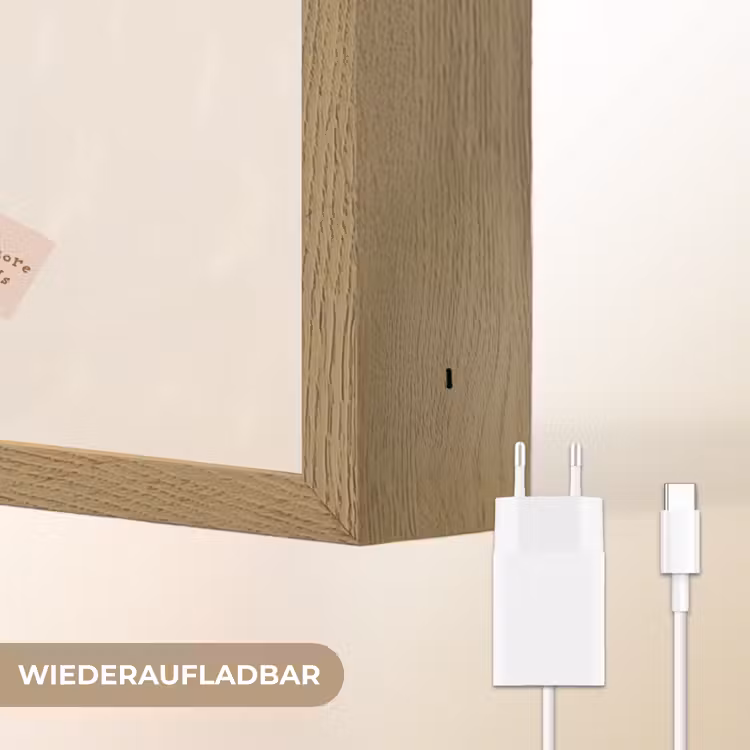 Bloemen - Quote - Beige - Lint Light Box met batterij (Wandlamp) middel -USP_websiteoplaadbaarDE