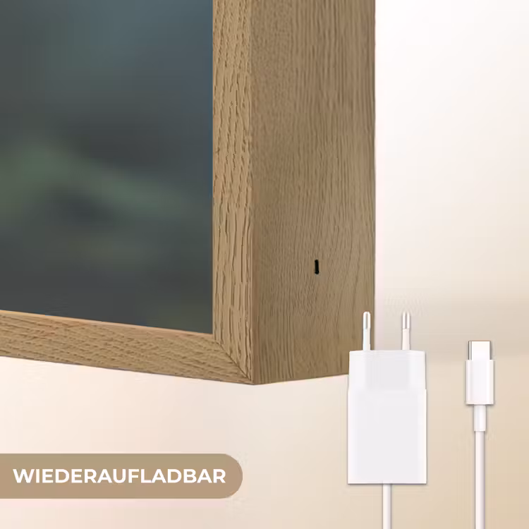 Bloemblaadjes - Afrikaan - Oranje - Wazig Light Box met batterij (Wandlamp) middel -USP_websiteoplaadbaarDE