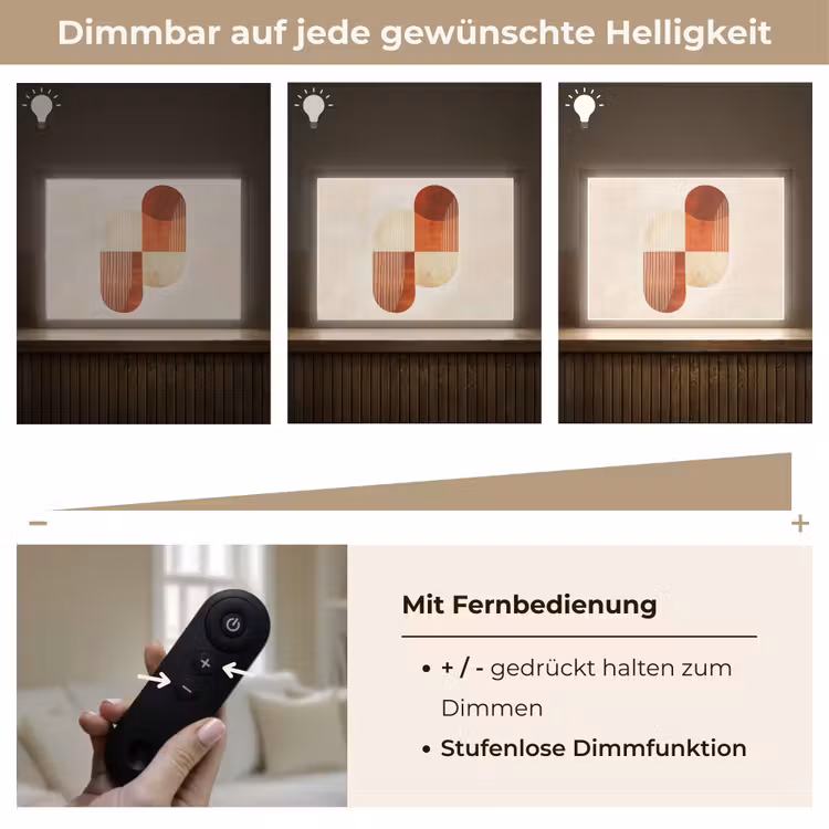 Bogen - Beige - Vormen Light Box met batterij (Wandlamp) middel -USP_dimbaarDE