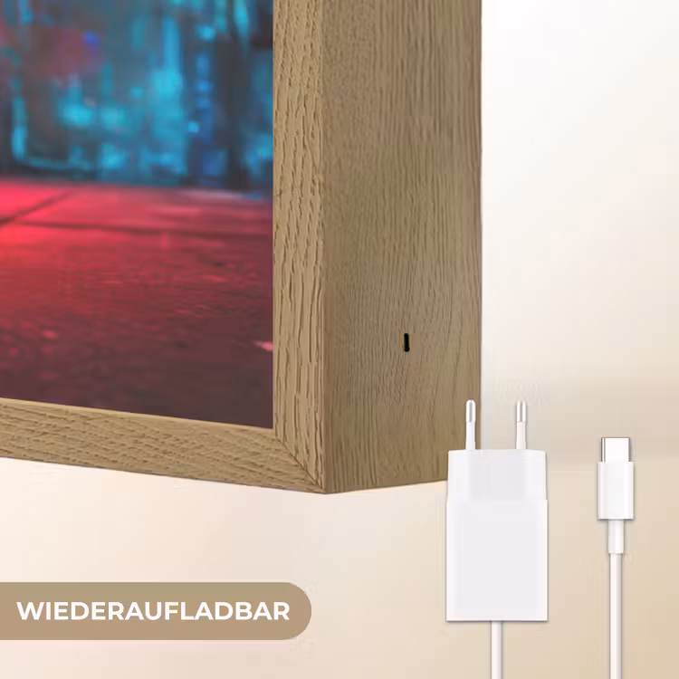 Boombox - Rood - Graffiti - Neon Light Box met batterij (Wandlamp) middel -USP_websiteoplaadbaarDE