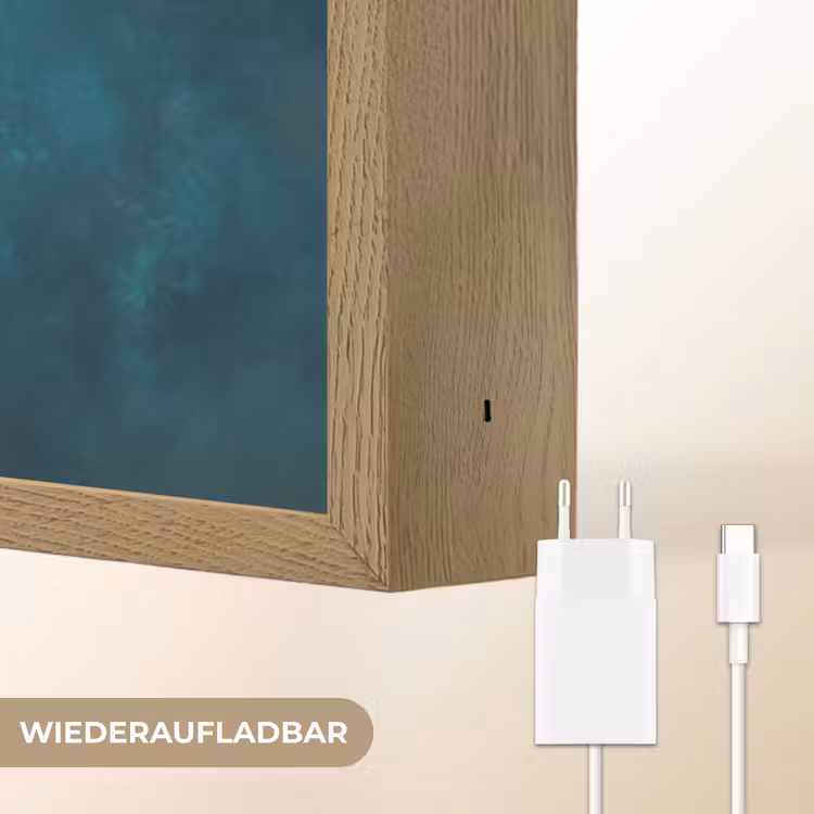 Bootje - Water - Blauw Light Box met batterij (Wandlamp) middel -USP_websiteoplaadbaarDE