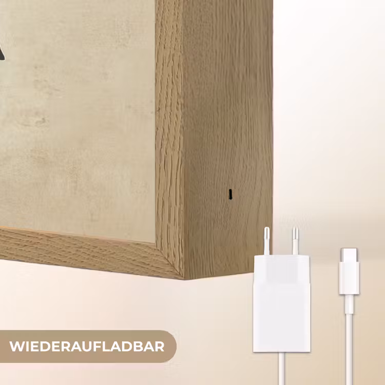 Kleurrijk - Vis - Schubben - Illustratie Light Box met batterij (Wandlamp) middel -USP_websiteoplaadbaarDE