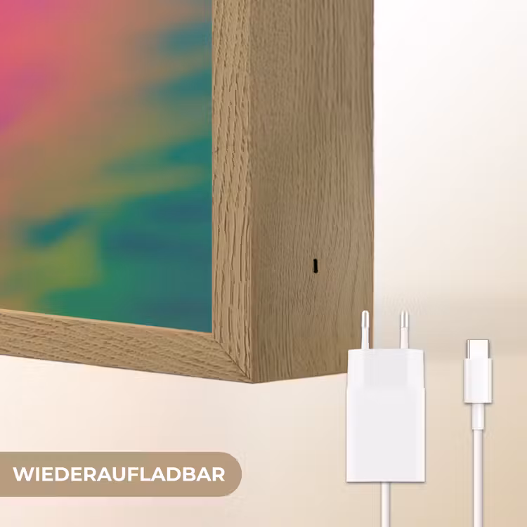 Kameleon - Dieren - Neon - Kleur Light Box met batterij (Wandlamp) middel -USP_websiteoplaadbaarDE