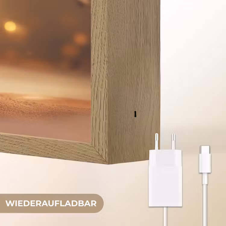 Dessert - Chocolade - Zoet - Eten Light Box met batterij (Wandlamp) middel -USP_websiteoplaadbaarDE