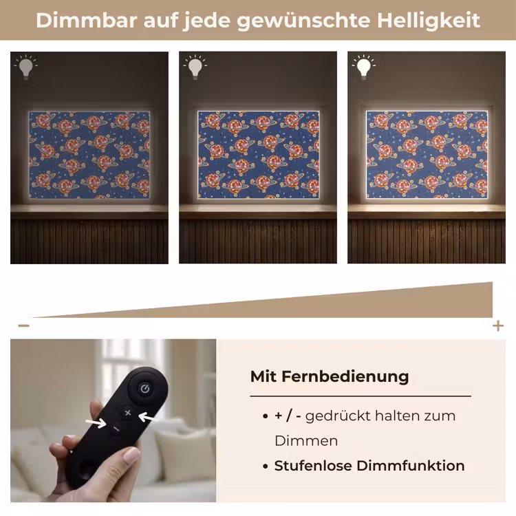 Disco - Blauw - Patroon Light Box met batterij (Wandlamp) middel 907 -USP_dimbaarDE