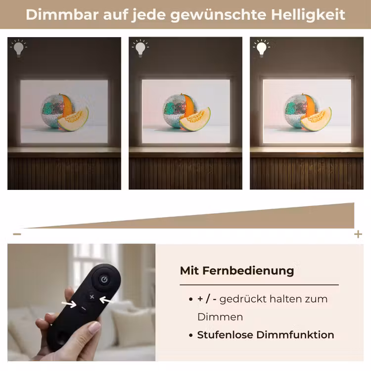 Disco - Discobal - Meloen - Pastel Light Box met batterij (Wandlamp) middel -USP_dimbaarDE