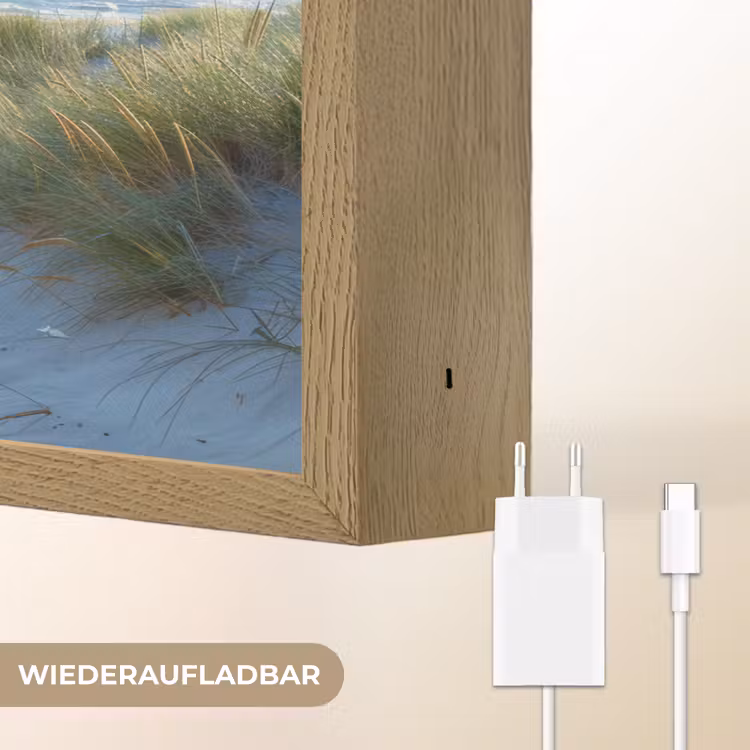 Duinen - Zomer - Zon - Landschap - Zee Light Box met batterij (Wandlamp) middel -USP_websiteoplaadbaarDE