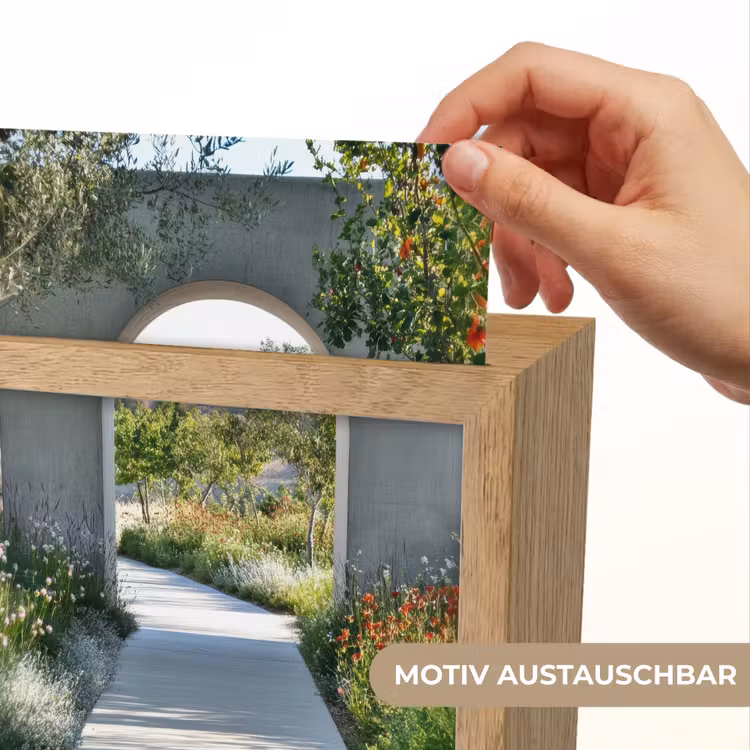 Doorkijk - Pad - Beton - Landschap Light Box met kabel (Wandlamp) klein -USP_websiteprintDE
