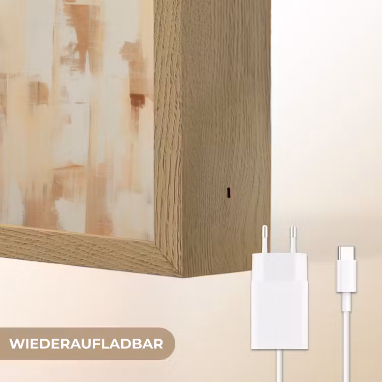 Olifant - Slurf - Mozaïek - Abstract Light Box met batterij (Wandlamp) middel -USP_websiteoplaadbaarDE