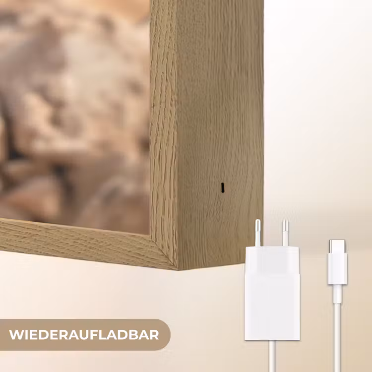 Valk - Vogel - Rots - Macht Light Box met batterij (Wandlamp) middel -USP_websiteoplaadbaarDE