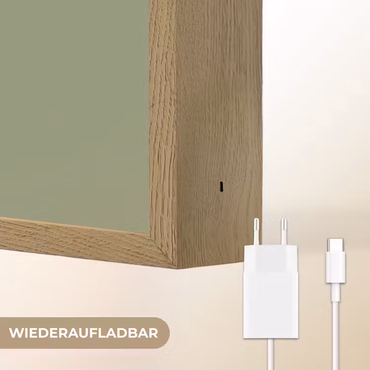Lint - Boeket - Groen - Quote Light Box met batterij (Wandlamp) middel -USP_websiteoplaadbaarDE