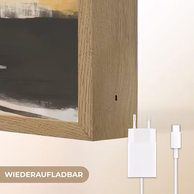 Paint - Abstract - Kleuren Light Box met batterij (Wandlamp) middel -USP_websiteoplaadbaarDE