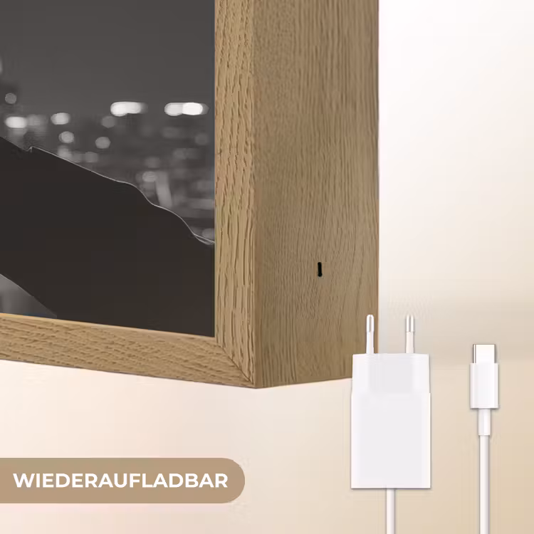 Vuurwerk - Proosten - Skyline - Champagne Light Box met batterij (Wandlamp) middel -USP_websiteoplaadbaarDE