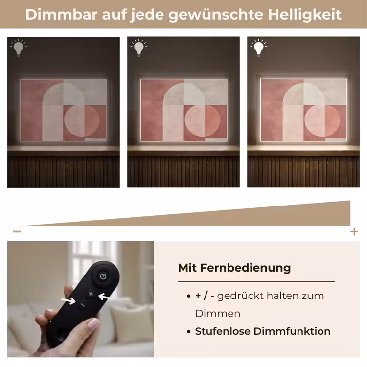 Figuren - Abstract - Roze Light Box met batterij (Wandlamp) middel -USP_dimbaarDE