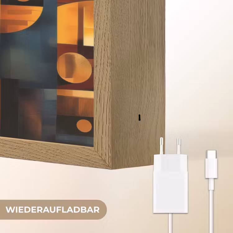 Figuren - Abstract - Symbolen Light Box met batterij (Wandlamp) middel -USP_websiteoplaadbaarDE