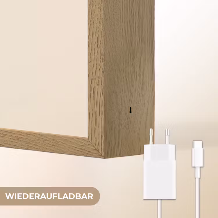 Strik - Symmetrisch - Rood - Lint Light Box met batterij (Wandlamp) middel -USP_websiteoplaadbaarDE