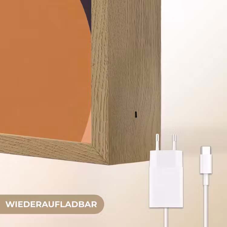 Vormen - Abstract - Kleuren - Vierkant Light Box met batterij (Wandlamp) middel -USP_websiteoplaadbaarDE