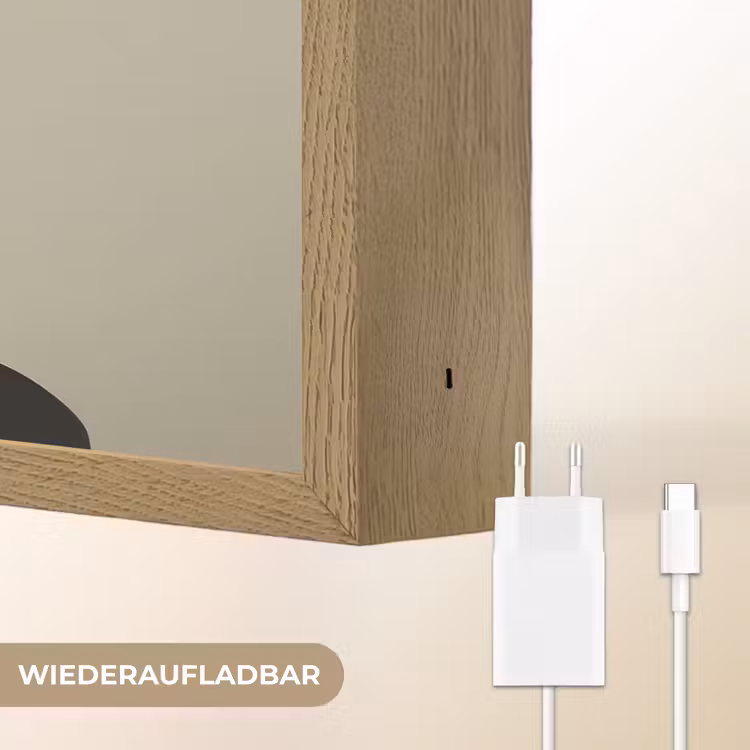 Vrouw - Groen - Hoed Light Box met batterij (Wandlamp) middel -USP_websiteoplaadbaarDE