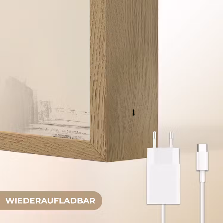 Vrouw - Hoed - Verf Light Box met batterij (Wandlamp) middel -USP_websiteoplaadbaarDE