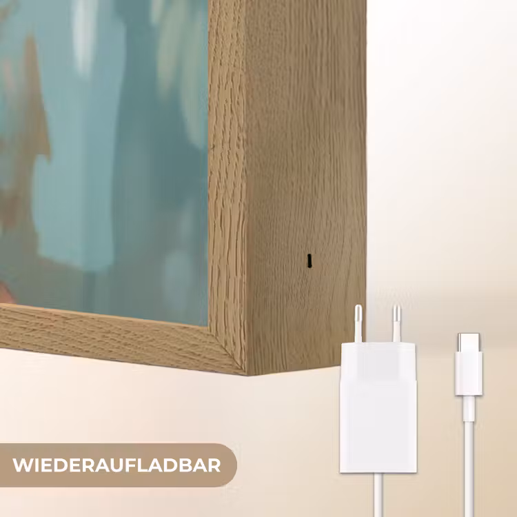 Vrouw - Kunst - Sieraden - Portret Light Box met batterij (Wandlamp) middel -USP_websiteoplaadbaarDE
