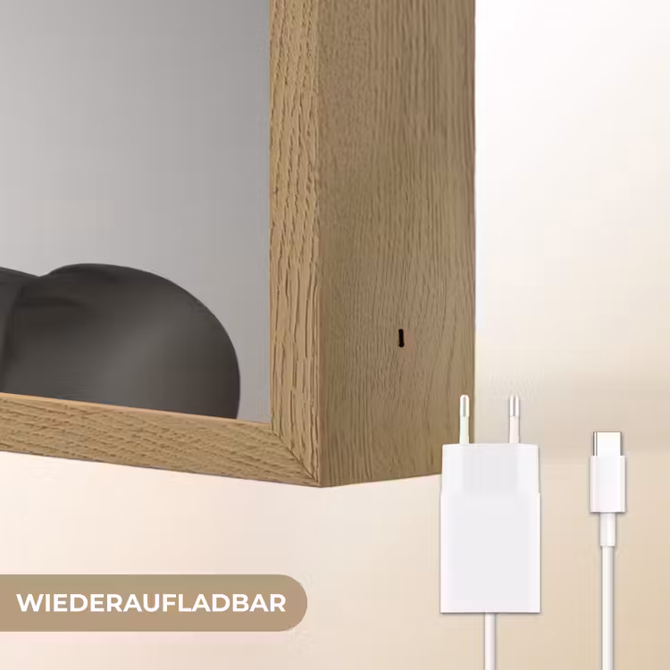 Vrouw - Lolly - Zwart Light Box met batterij (Wandlamp) middel -USP_websiteoplaadbaarDE