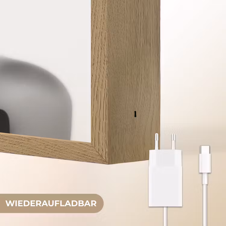 Vrouw - Lolly - Zwart - Wit Light Box met batterij (Wandlamp) middel -USP_websiteoplaadbaarDE