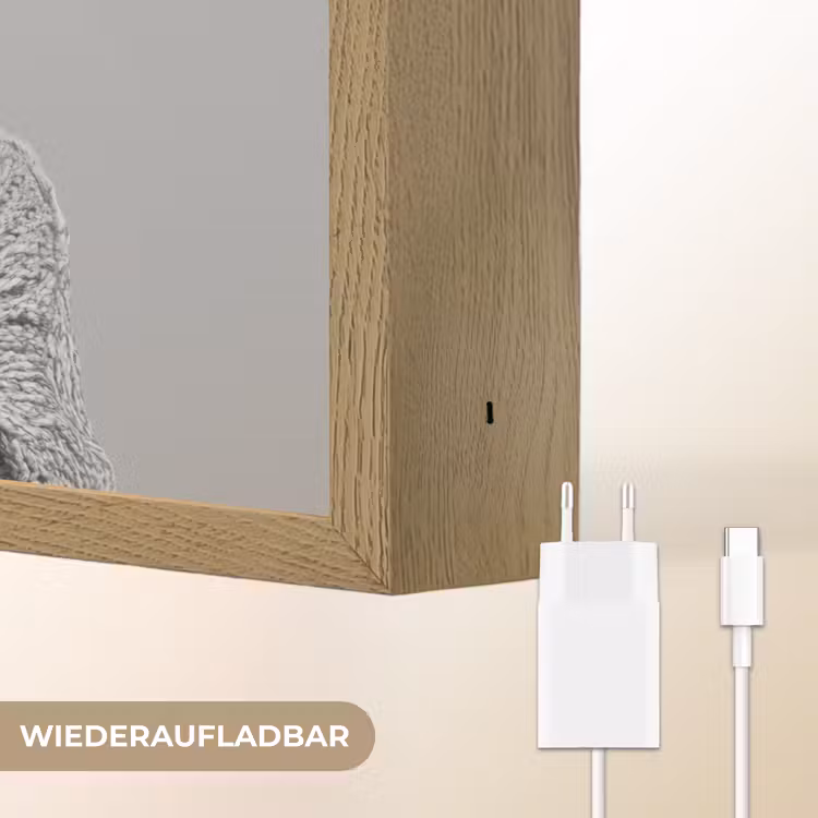 Vrouw - Pasta - Zwart - Wit Light Box met batterij (Wandlamp) middel -USP_websiteoplaadbaarDE