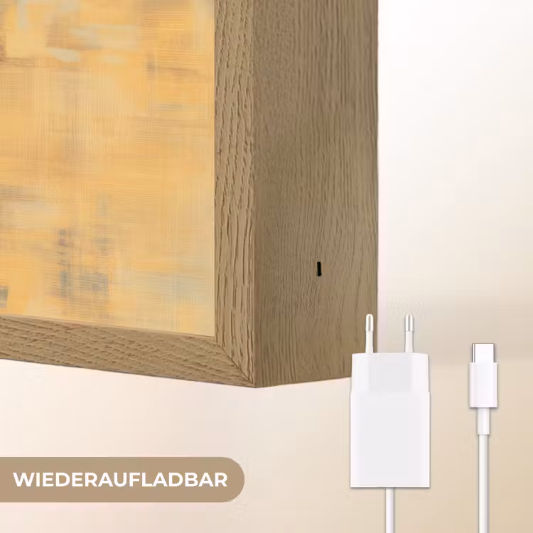 Vrouw - Silhouet - Patronen - Sierlijk Light Box met batterij (Wandlamp) middel -USP_websiteoplaadbaarDE