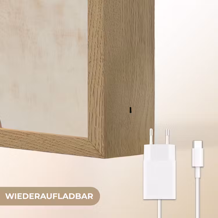 Vrouw - Zonnebril - Vlinder - Bloemen Light Box met batterij (Wandlamp) middel -USP_websiteoplaadbaarDE
