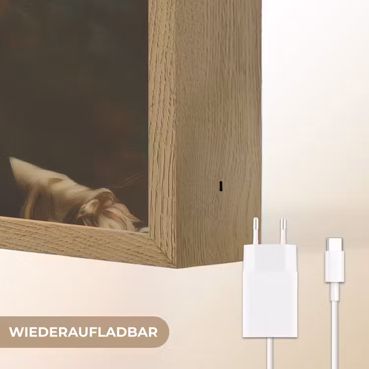 Vrouw - Victoriaans - Portret Light Box met batterij (Wandlamp) middel -USP_websiteoplaadbaarDE