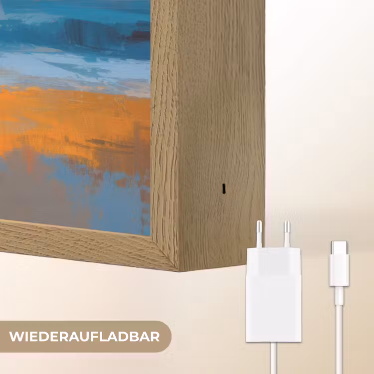 Vrouwen - Strand - Zondsondergang Light Box met batterij (Wandlamp) middel -USP_websiteoplaadbaarDE