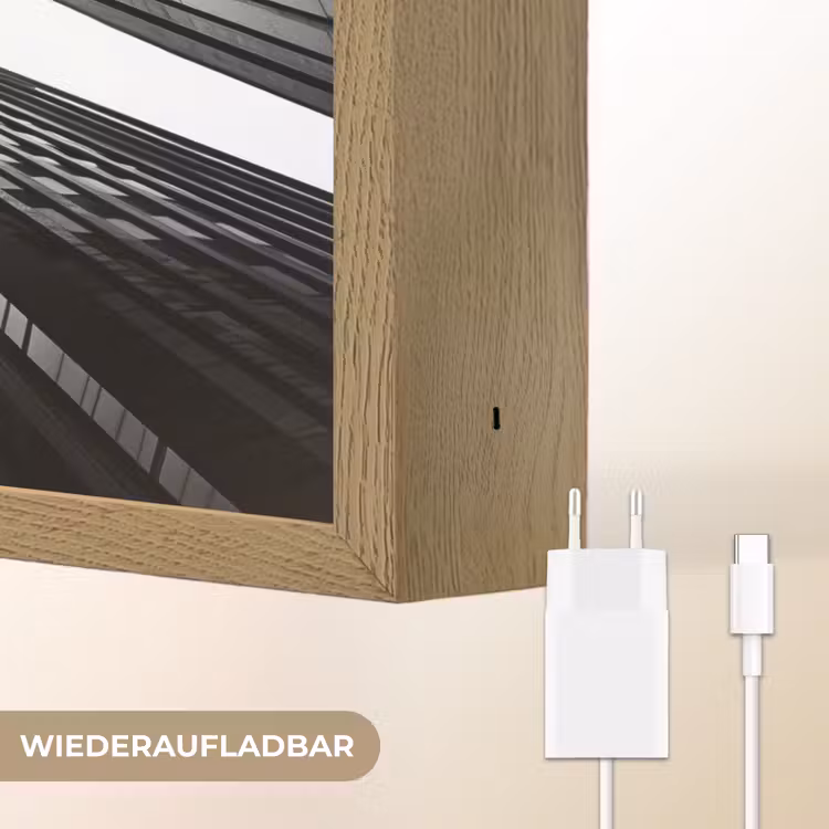 Gebouwen - Lucht - Zwart Light Box met batterij (Wandlamp) middel -USP_websiteoplaadbaarDE