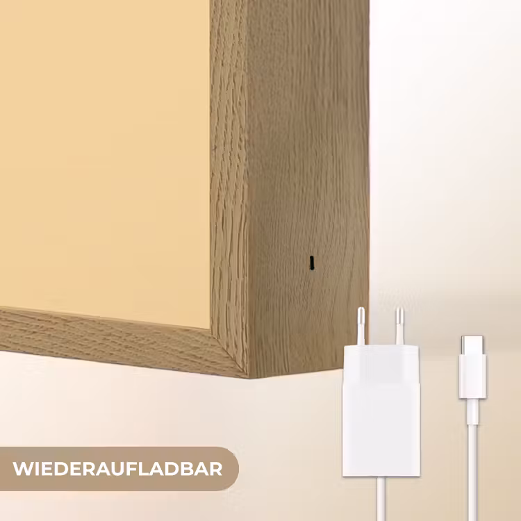 Geel - Snoep - Kleur Light Box met batterij (Wandlamp) middel -USP_websiteoplaadbaarDE
