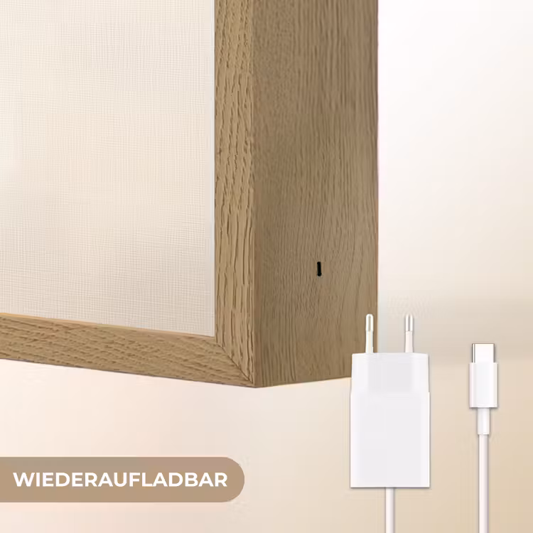 Geometrische - Vormen - Wit Light Box met batterij (Wandlamp) middel -USP_websiteoplaadbaarDE