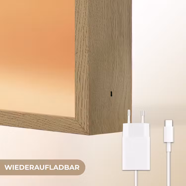 Drank - Oranje - Glitter - Disco Light Box met batterij (Wandlamp) middel -USP_websiteoplaadbaarDE