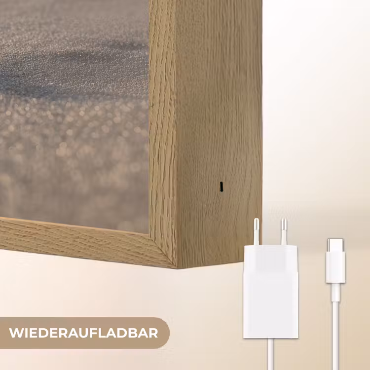 Glazenfles - Post - Zee - Zand Light Box met batterij (Wandlamp) middel -USP_websiteoplaadbaarDE